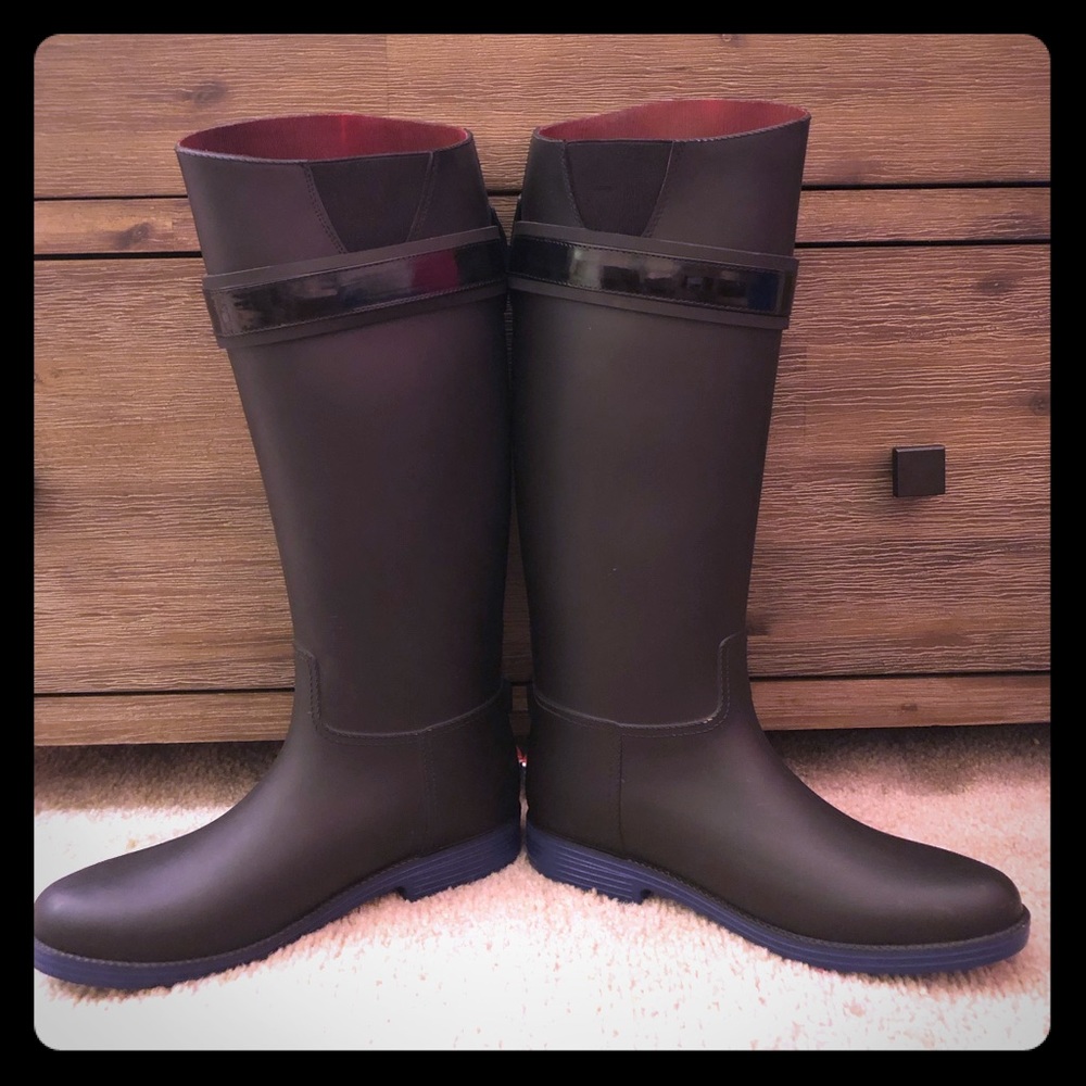 🎉HP🎉Tommy H. Equestrian Style Rain Boots - Picture 4 of 8